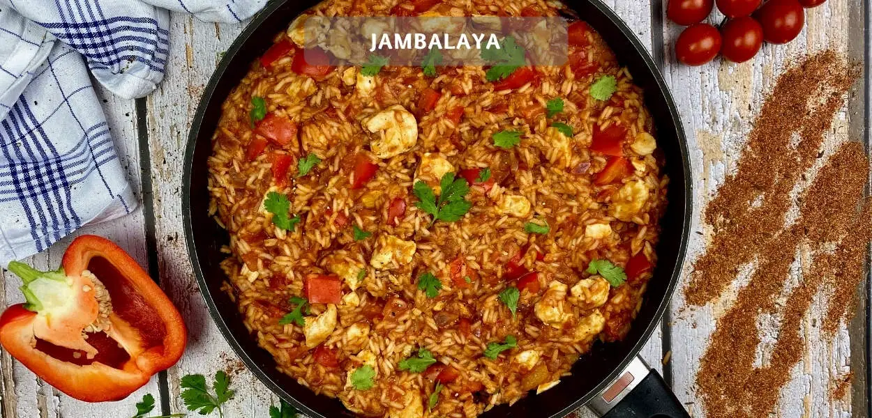Jambalaya mit Hähnchen und Paprika – One-Pot Reisgericht