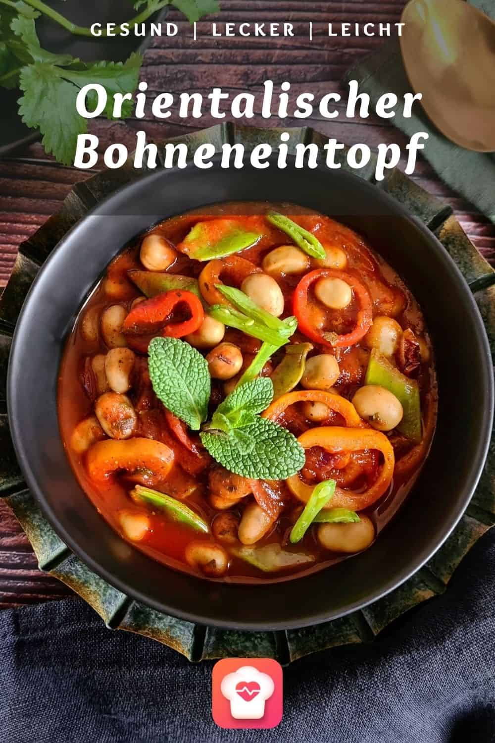 Feuriger orientalischer Bohneneintopf - One-Pot Vergnügen