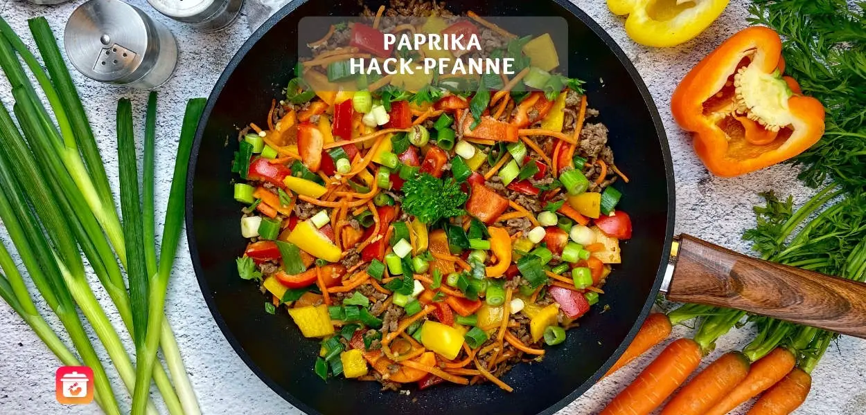 Paprika-Hack-Pfanne – Gesunde Paprika Gemüsepfanne