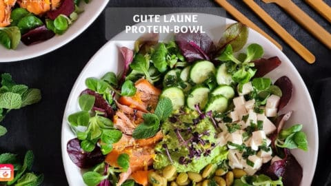 Proteinreiche Salat-Bowl