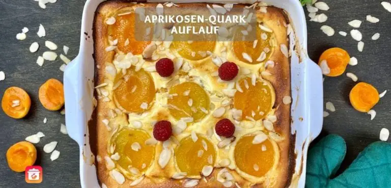 Aprikosen-Quark Auflauf – Gesunder Quarkauflauf