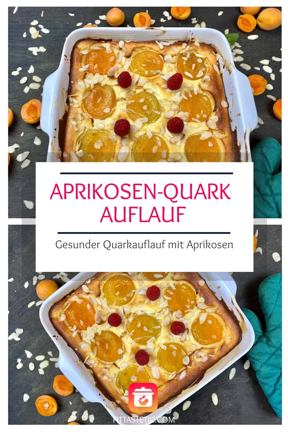 Aprikosen-Quark Auflauf - Gesunder Quarkauflauf