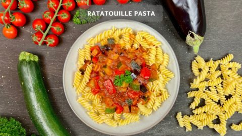 Ratatouille Pasta - Schnelle, einfach & Vegan