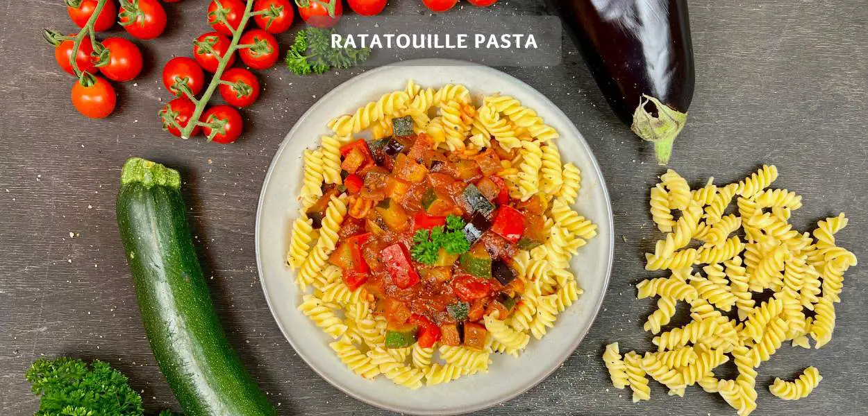 Ratatouille-Pasta-Schnelle-einfach-Vegan