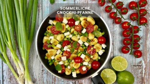 Sommerliche Gnocchi-Pfanne - Einfaches Rezept mit Gnocchi