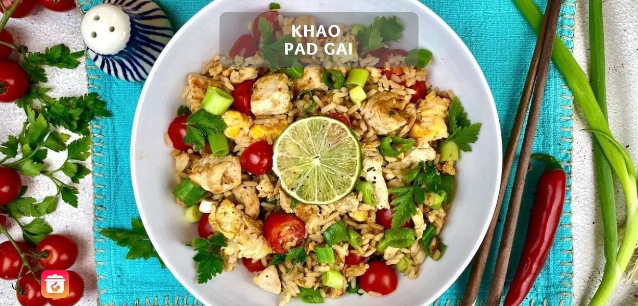 Khao Pad Gai – Gebratener Reis mit Hähnchen