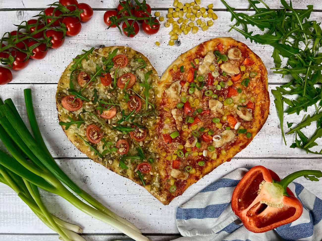 Valentinstags Pizza
