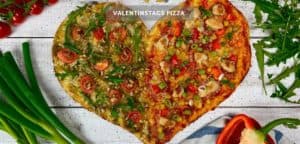 Valentinstags-Pizza – Leichtes Valentinstag Rezept