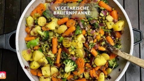 Vegetarische Bauernpfanne - Gesundes vegetarisches Gericht