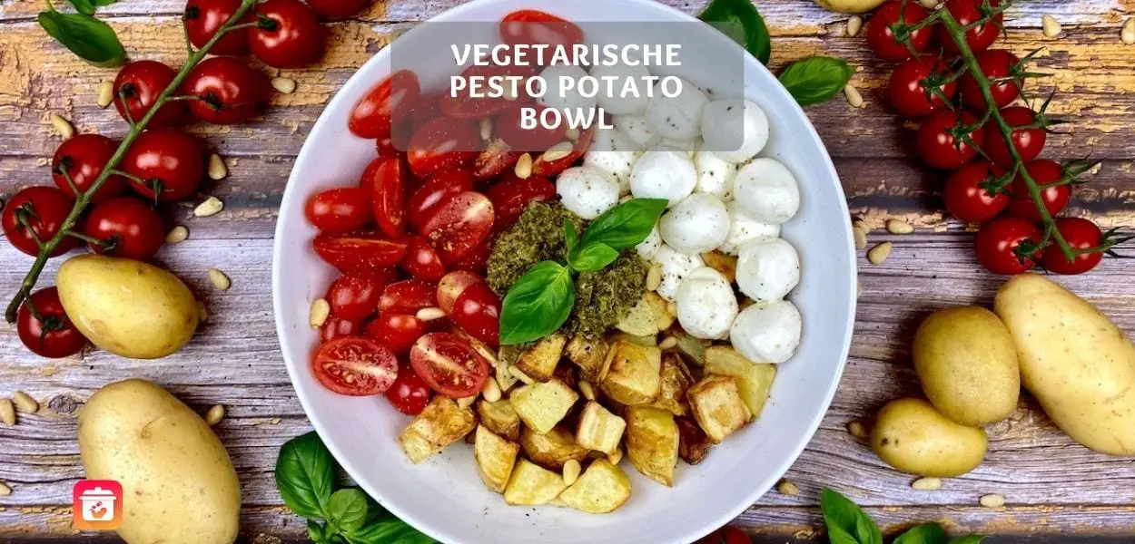 Vegetarische Pesto Potato Bowl