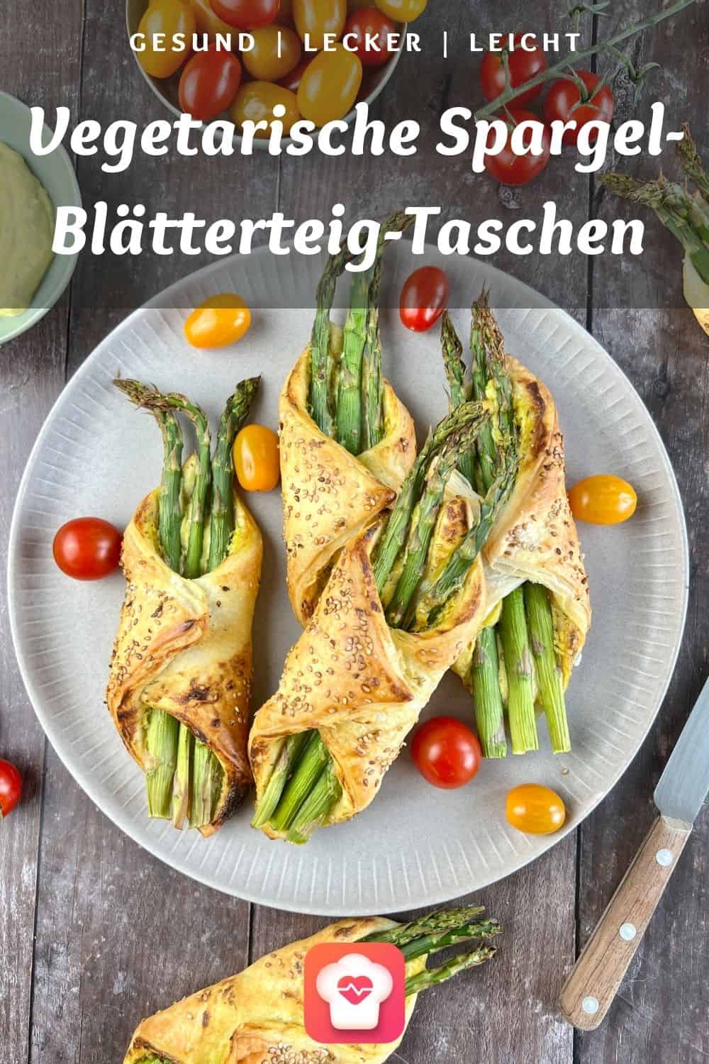 Vegetarische Spargel-Blätterteig-Taschen - Fingerfood Rezept