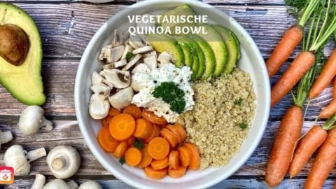 Vegetarische Quinoa Bowl - Quinoa Buddha Bowl