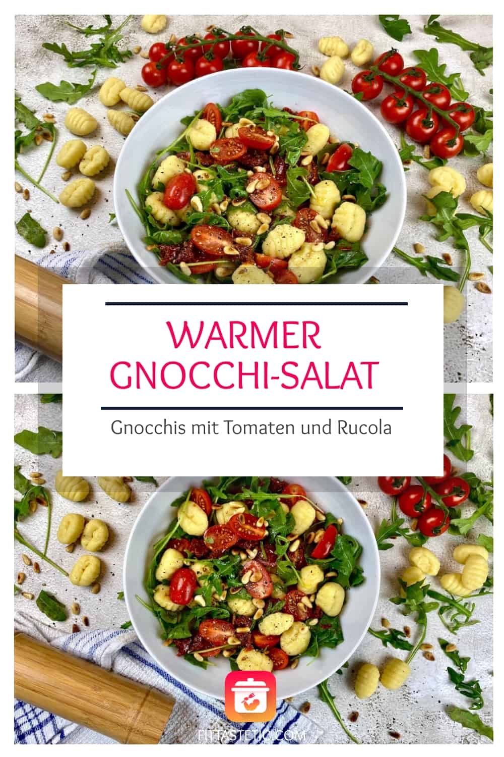 Warmer Gnocchi-Salat - Gnocchis mit Tomaten und Rucola