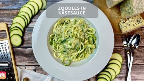 Zoodles in Käsesauce - Kalorienarmes Fourme d’Ambert Rezept