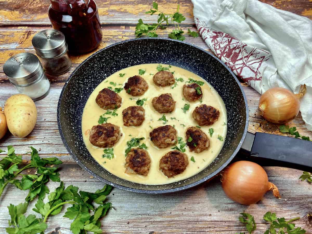 kalorienarme kötbullar mit light hackfleisch